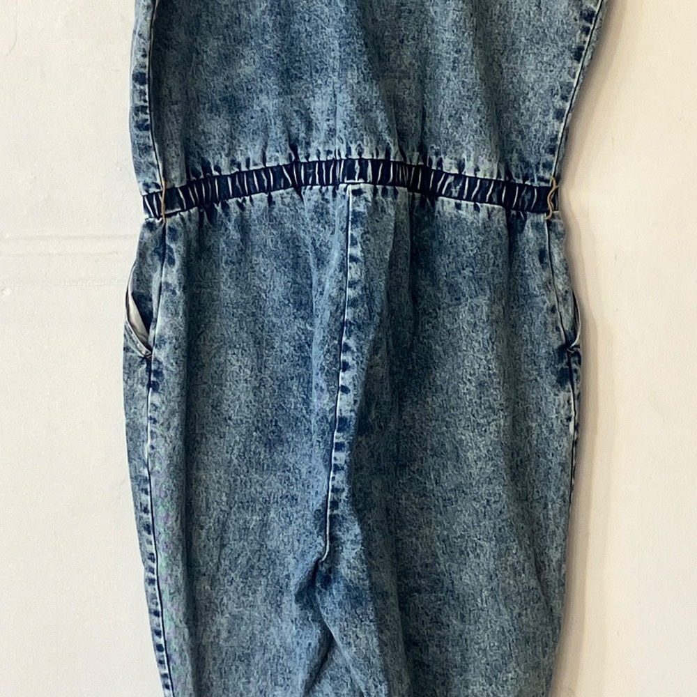 JustFab Acid Wash Jumpsuit - Picture 12 of 14